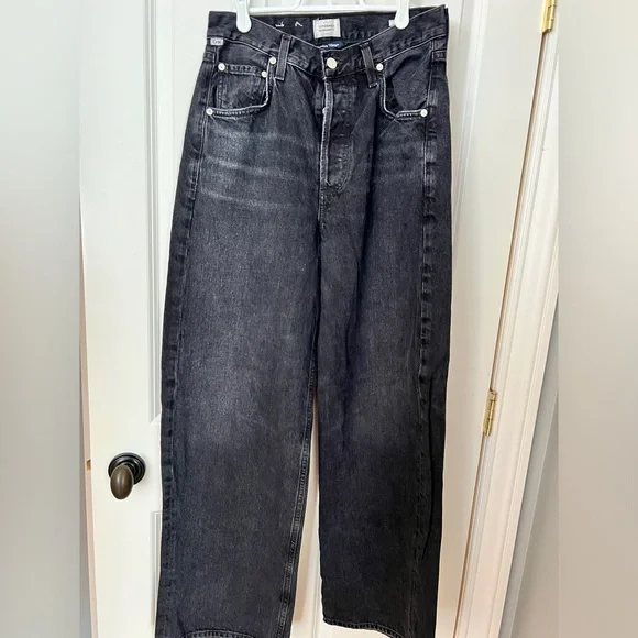Citizens Of Humanity Ayla Dark Gray Relaxed Jeans - Picture 1 of 3